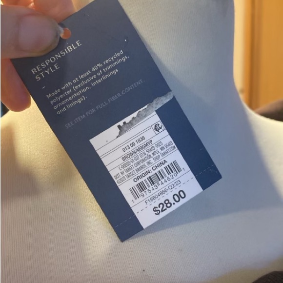 Universal Thread brown twist neck ribbed knit sweater dress size medium - Picture 5 of 5